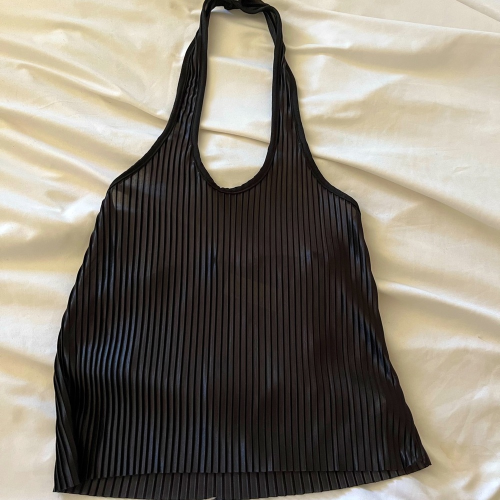 Black Halter Top